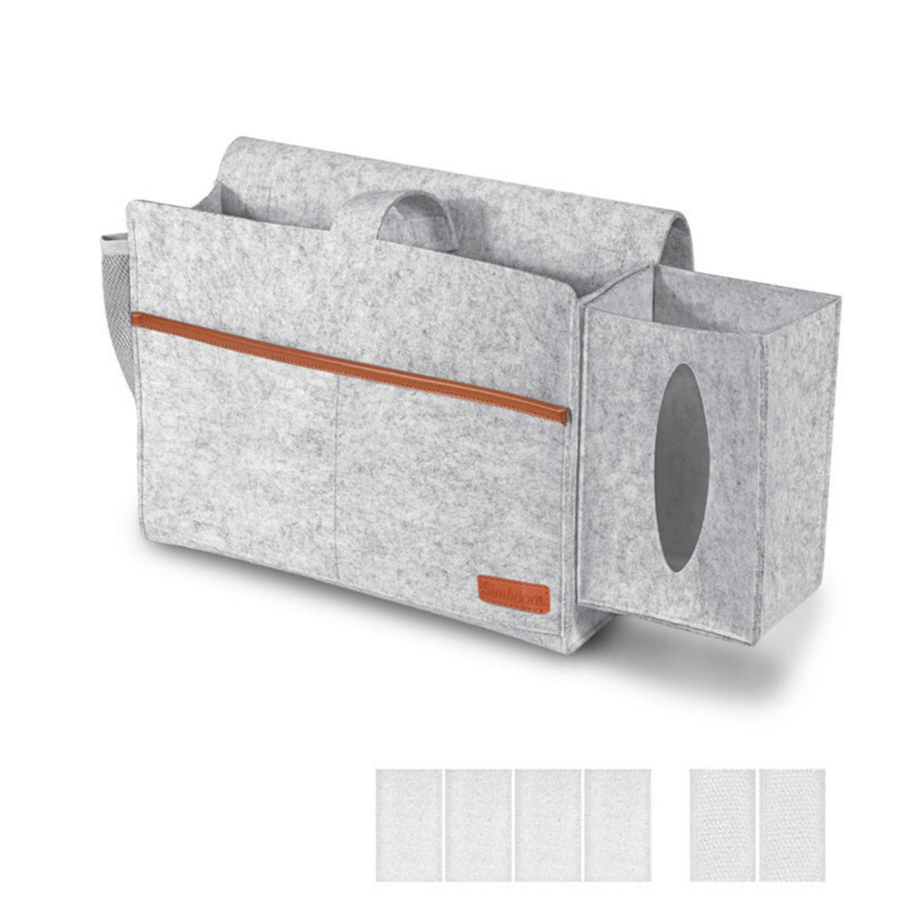 Bedside BIGGER Storage Caddy Sofa Desk Felt Hanging Bag Pocket Organizer 3 Color