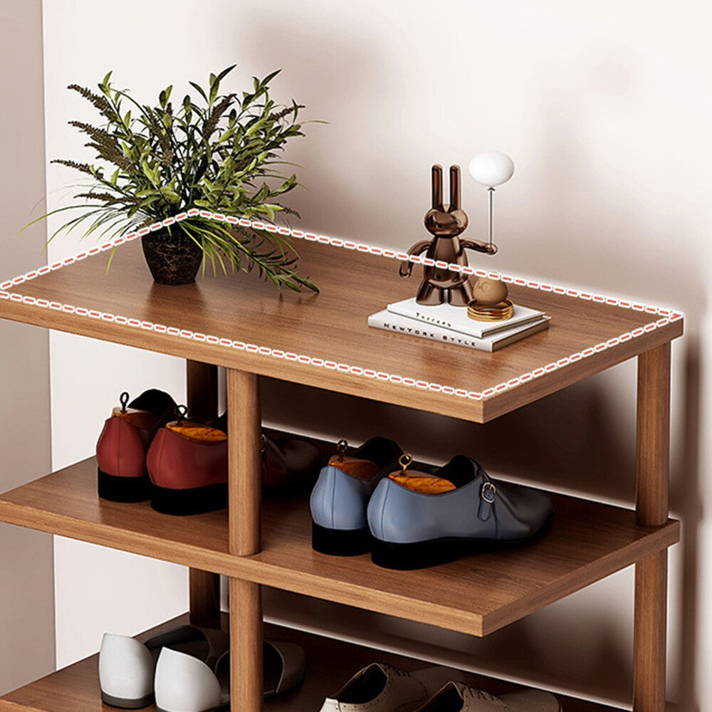 8 Tier Vertical Shoe Rack Tall Shoe Tower Storage Shelf Organizer Shoe Tower